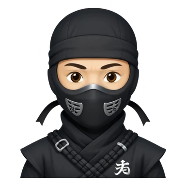 Ninja with MB written on it sticker