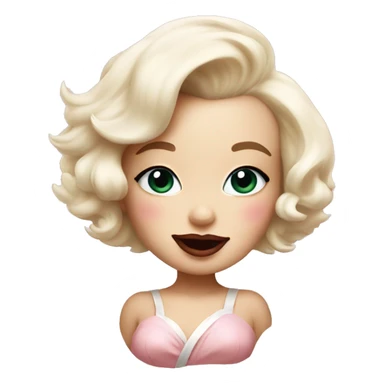 marilyn monroe as a cute bunny sticker