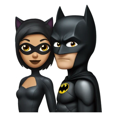 Catwoman and batman  sticker