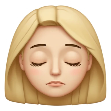 Tired happy face sticker