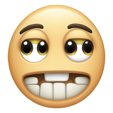 Generate a cute, cartoon-style stomach emoji with big eyes and a slightly sad expression, symbolizing hunger or an empty stomach. sticker