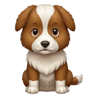 Chien Épagneul breton assis  sticker