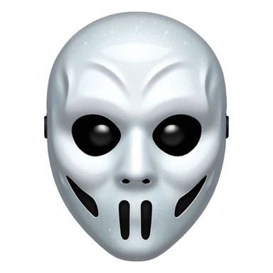 mask Ghost face glitter  sticker