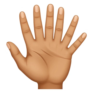 a finger holding up 3 fingers sticker