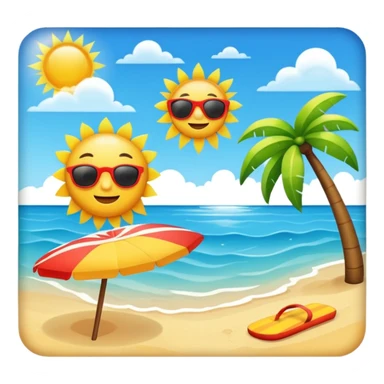 summer weather sticker