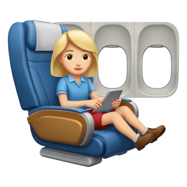 passanger in plane seat sticker