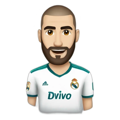 karim benzema, real madrid sticker