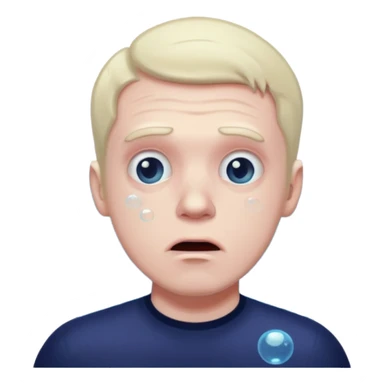 bruntte Man drowning sticker