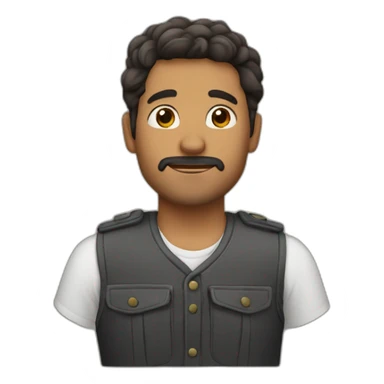 hombre orando sticker