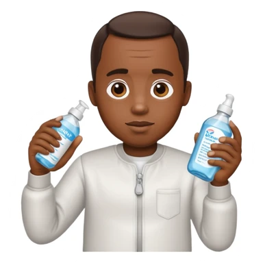 Diddy holding baby oil sticker