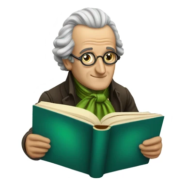 Goethe reading book sticker