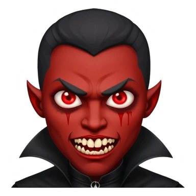 black men Vampire sticker