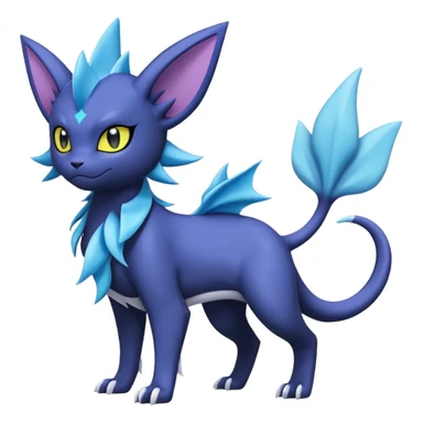 Luxray-Absol-Noibat-Vaporeon-Dewott-fusion sticker