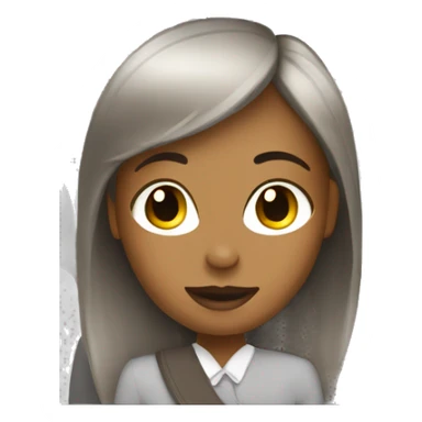 brown hairs girl in first class airplane  sticker