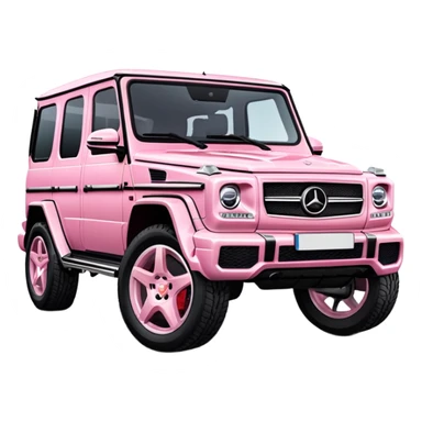Light Pink Mercedes g wagon sticker
