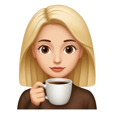 A woman who can read your coffee cup sticker