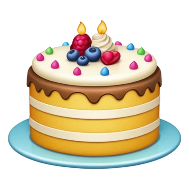 Cute cloth with cake sticker
