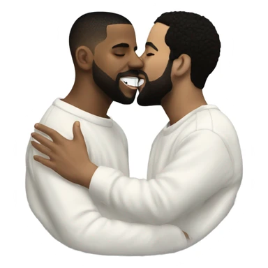 Drake kiss Kendrick Lamar  sticker