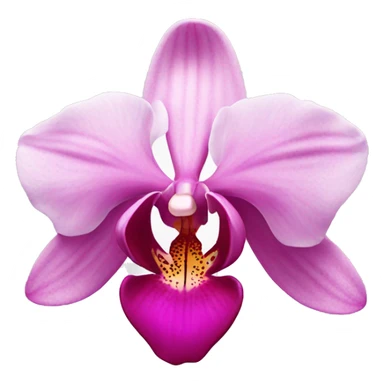 pink orchid sticker