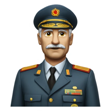 soviet engineer diplomat full scale photoealistic serious sticker