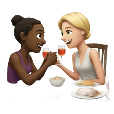 dinner with bestie sticker