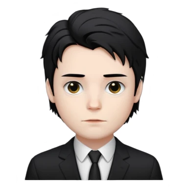 Victor Van Dort head sticker