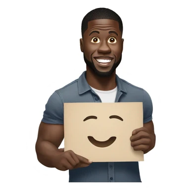 kevin hart holding sign sticker