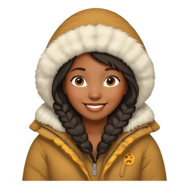 black woman eskimo  sticker