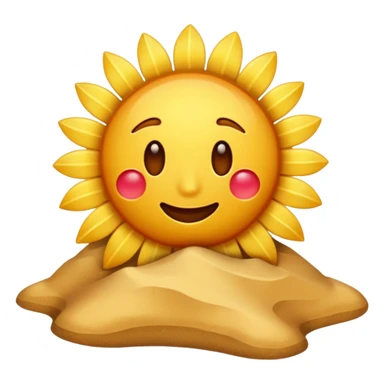 haz un emoji de un desierto caluroso sticker