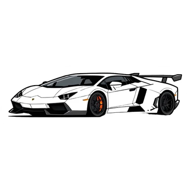plane and lamborgini sticker