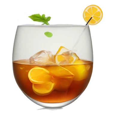 cerf en train de faire un cocktail a base de cognac sticker