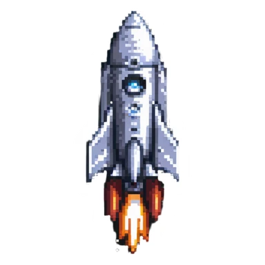 rocket ship sticker