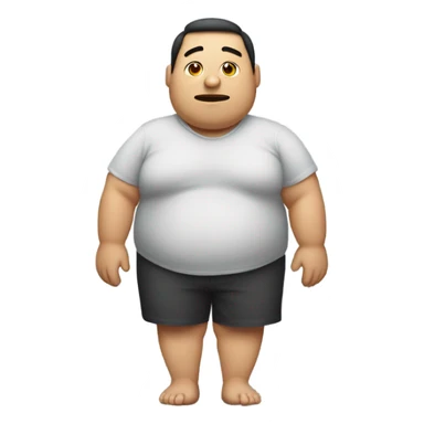 Obese person  sticker