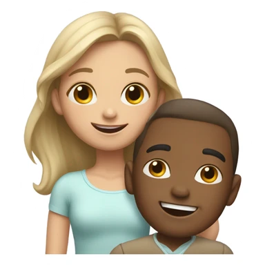 A girl with pops tickle sticker