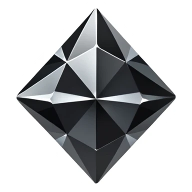 black diamond  sparkle chrome four-point star diamond  sticker