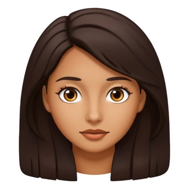  mujer de piel trigueña y pelo oscuro  sticker