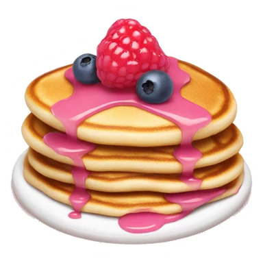 pancakes light pink berry sticker