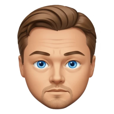 Leonardo DiCaprio with blue eyes sticker