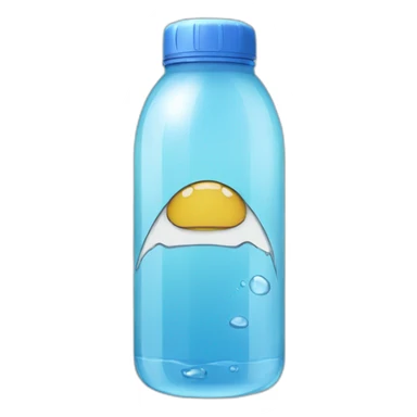 À water bottle of anime sticker