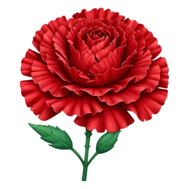 red carnation sticker