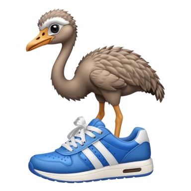  ostrich-in-sneakers sticker