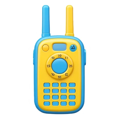 Kid toy walkie talkie with cartoon design sticker