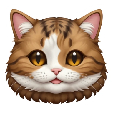 dark brown tabby and white cat in funny positions upside down with eyes closed sticker