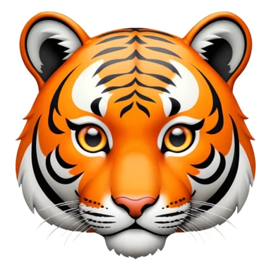 tiger face with GG phrase bubble for Twitch emote sticker