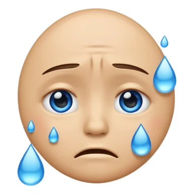 Crying emoji sticker