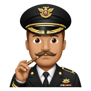 old school sergeant major smoking a cigar sticker