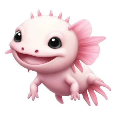 Cute little baby Axolotl  sticker