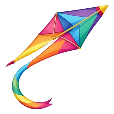 A kite flying in the sky sticker