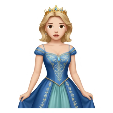 Scarlett Johansson in a princess dress sticker