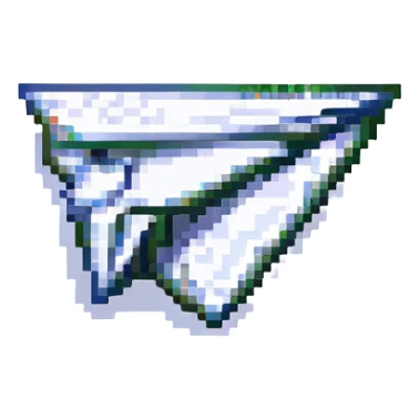 paper airplane sticker